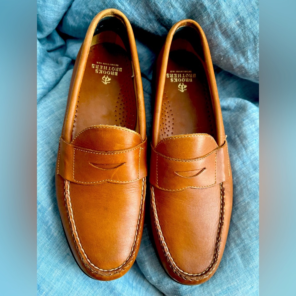 Brooks Brothers Classic Westport Penny Loafers size 11 style 5229 Brown